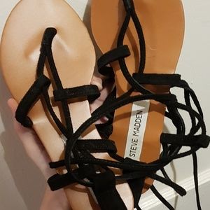 Steve madden sandals tie up